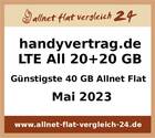 Günstigste 40 GB Allnet Flat - allnet-flat-vergleich-24.de