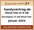 Günstigste 17 GB Allnet Flat - allnet-flat-vergleich-24.de