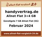Günstigste 7 GB Allnet Flat - allnet-flat-vergleich-24.de